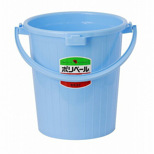 セキスイ 丸型ポリペール 35柄付 本体 ブルー P35E(代引不可)【送料無料】