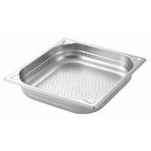 プロシェフ 18-8 穴明GNパン補強重なり防止付 2/3 40mm(代引不可)【送料無料】