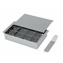 18-0 仕切付 玉子ドーフ器(蓋付)12個取(代引不可)【送料無料】