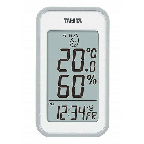 タニタ デジタル温湿度計 TT-559(GY)グレー(代引不可)【送料無料】