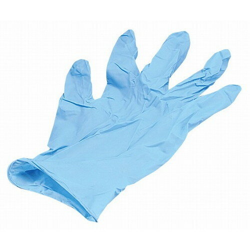 エステー ニトリル手袋 No.981 粉付(100枚入)L ブルー(代引不可)【送料無料】