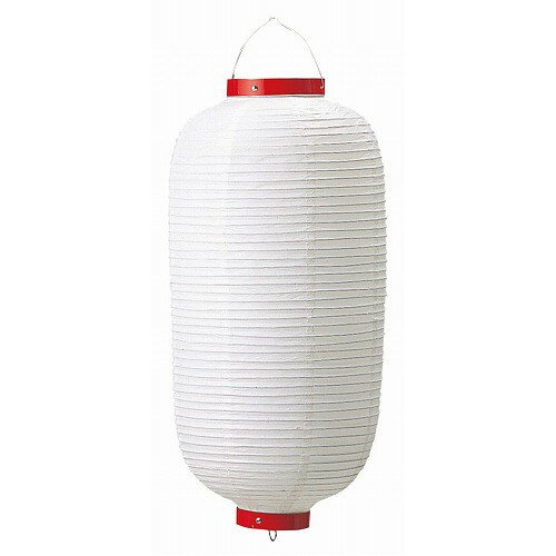 長 ビニール提灯 無地 9号 白 φ240×H600(代引不可)【送料無料】