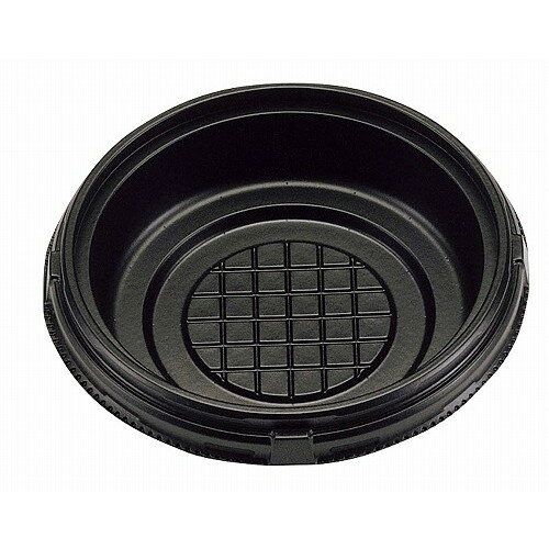 弁当容器 RK-140φ(50枚入)中皿 黒(代引不可)【送料無料】
