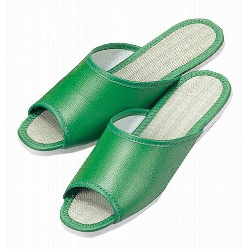 スリッパ(白厚底)S-123 グリーン(019)(代引不可)【送料無料】