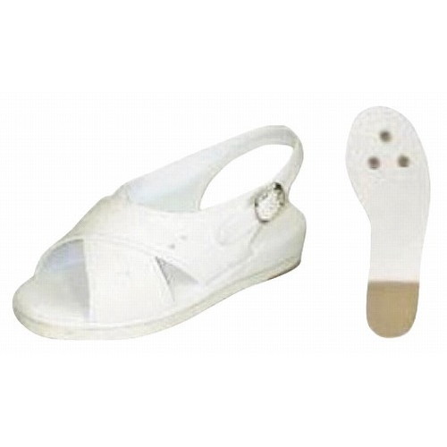 オフィスサンダル TZL-12 ホワイト L(代引不可)【送料無料】