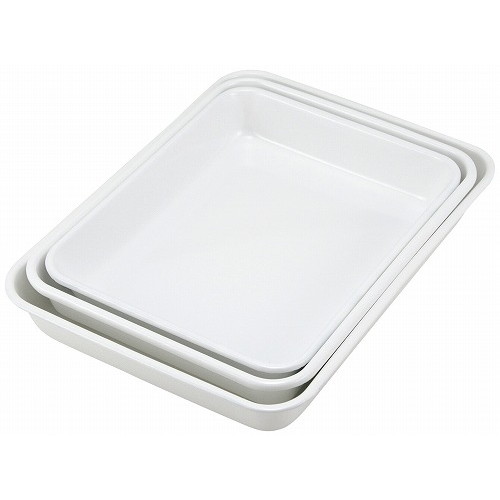 ホーロー 角バット キャビネット判 ホワイト VA-24W(代引不可)【送料無料】