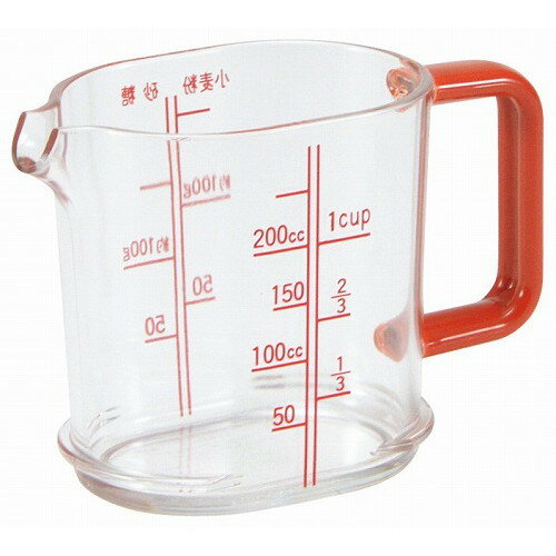ポリカーボ メジャーカップ PM-1 200cc 赤(代引不可)