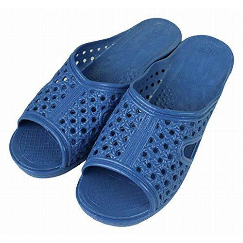 婦人シャワーサンダル 前あき ブルー T-FTG-3 M(代引不可)