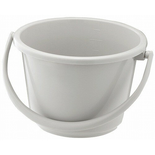 ベルク 広口バケツ 9WB 本体 ライトグレー(代引不可)