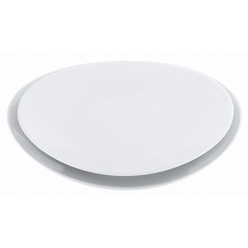 磁器 中華・洋食兼用食器 白楕円深皿 25cm(代引不可)【送料無料】