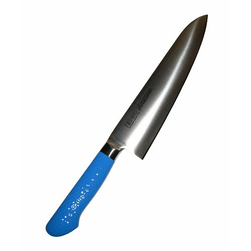 ハセガワ 抗菌カラー庖丁 牛刀 MGK-27 27cm ブルー(代引不可)【送料無料】
