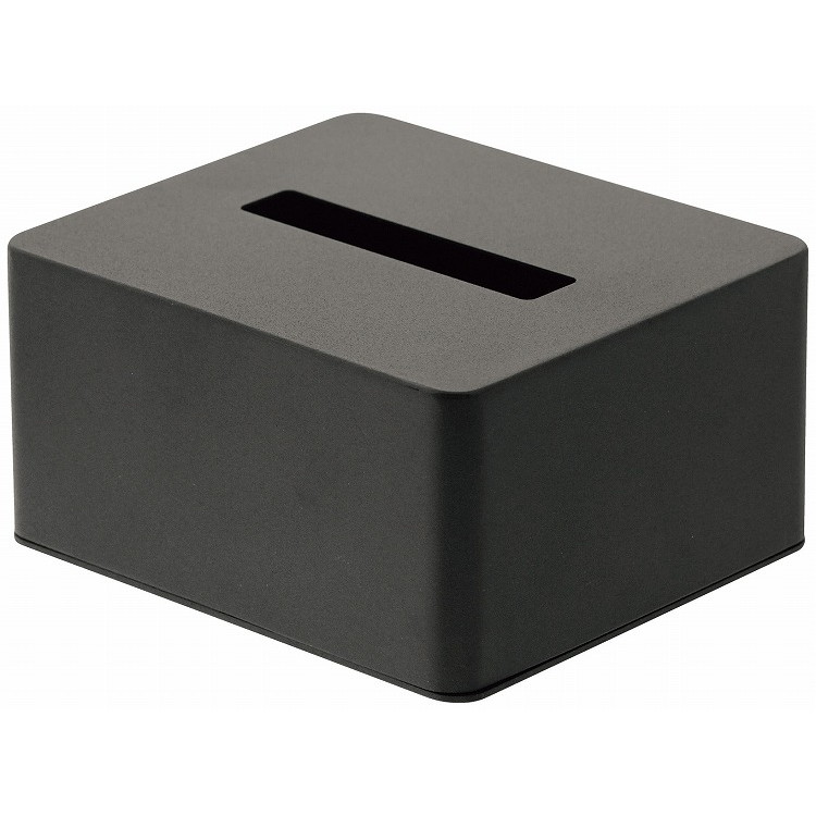 ハーフティッシュボックス タワー ブラック 4218 店舗備品・防災用品 ティッシュケース(代引不可)【送..