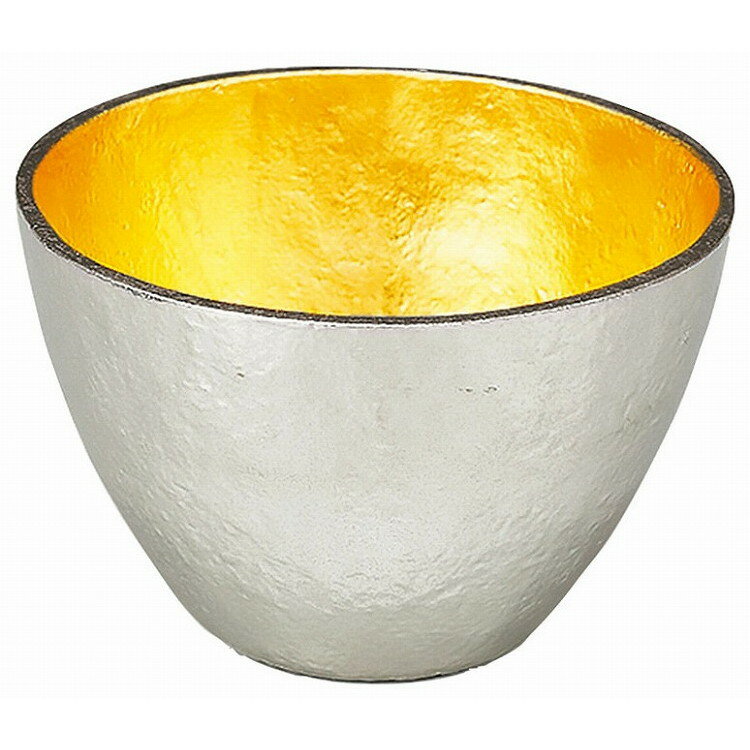 錫 ぐい呑み 大 金箔 511271 和・洋・中 食器 ぐい呑み(代引不可)【送料無料】