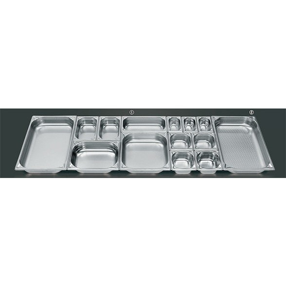 プロシェフ 18-8 GNパン補強重なり防止付 2/1 40mm ホテルパン・ガストロノームパン ガストロノームパ..