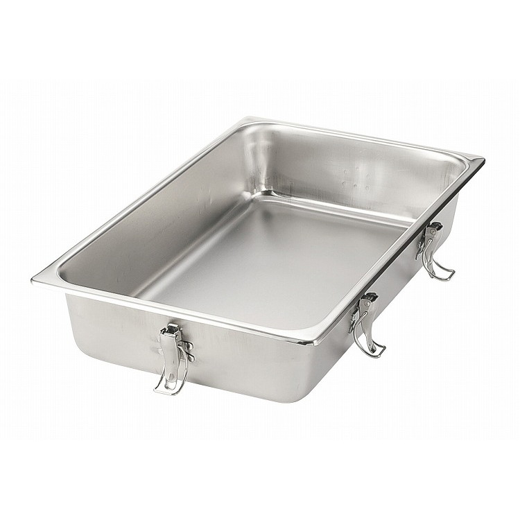 18-8 シリコンパッキン付蓋用 テーブルパン本体 2/3 150mm ホテルパン・ガストロノームパン テーブルパ..