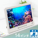 OVER TIME 14インチ防水フルセグDVDプレーヤー OT-WFD14TE AC/DC/バッテリー充電式 HDMI お風呂 ぐずり防止 ドライブ【送料無料...
