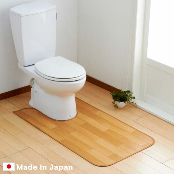 トイレマット 60cm×115cm【木目柄】ロング 日本製 滑り止め フローリング調(代引不可)【送料無料】