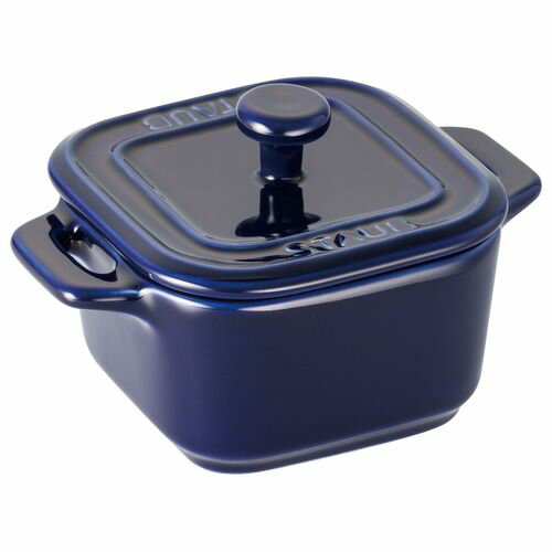 ストウブ EXミニスクエアココット2ヶ組 40511-099 ブルー RSTC902【送料無料】