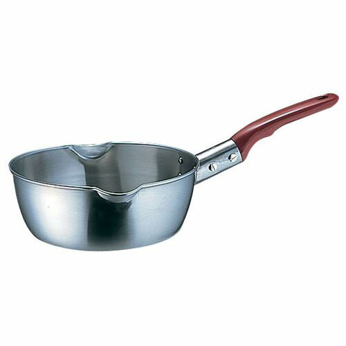 デンサン 18-8プラ柄計量雪平鍋(両口・目盛付) 15cm AYK09015【送料無料】