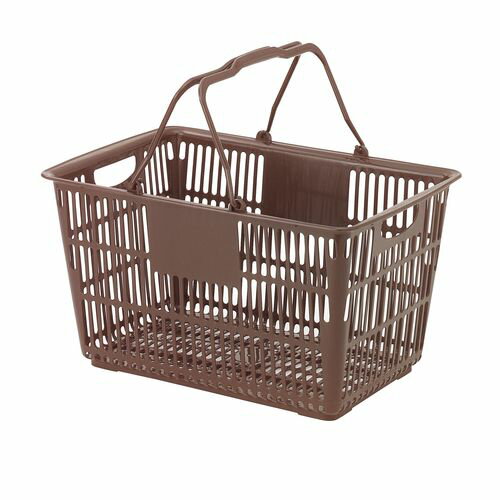 遠藤商事 ショッピングバスケット U-31 ブラウン ASYF401