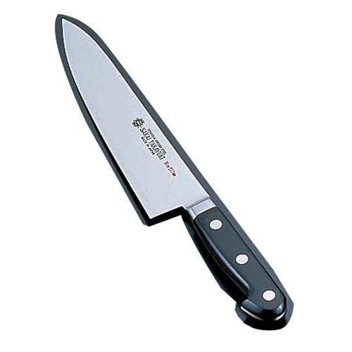 堺孝行 グランドシェフ 牛刀 33cm AGL56033 JANコード 4582226410574●サイズ(cm):33●全長(mm):470●重量(g):320●背厚(mm):2.2■堺孝行作 グランドシェフシリーズ錆に強く不純物の極めて少ないスウェーデンホルム特殊鋼を直輸入して日本人向きに加工したシェフ用の高級庖丁です。■※包丁の表示サイズは、すべて刃渡り寸法となっております。【送料について】北海道、沖縄、離島は送料を頂きます。