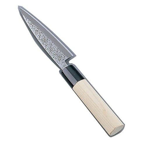 遠藤商事 槌目 貝サキ（片刃） 12cm ATT0112 JANコード 4905001238499●サイズ(cm):12●全長(mm):245●重量(g):75●背厚〈mm):2.8●材質：刃:白鋼 柄:木柄■材質:安来鋼白紙■※庖丁の表示サイズは、マチ包丁は刃先からマチまで、 マチなし包丁は刃渡り寸法となっております。【送料について】北海道、沖縄、離島は送料を頂きます。