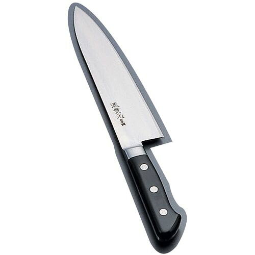 堺寛光 日本鋼 洋出刃（両刃） 24cm 50016 AZT4802 JANコード 4974158500162●サイズ(cm):24●メーカー品番:50016●全長(mm):370●重量(g):360●背厚(mm):3.9●材質：刃身:日本鋼、柄部:合板柄■堺實光 日本鋼 本刃付日本鋼を使用していますので優れた刃持ちと、鋭い切れ味を持続します。■日本鋼はモリブデン鋼に比べて錆やすいですが、切れ味が維持 できる素材です。■切れ味優先の方におススメの庖丁です。【送料について】北海道、沖縄、離島は送料を頂きます。
