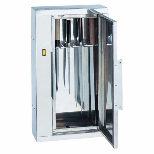 ピオニー 18-8殺菌灯付き包丁保管庫 キンキラー K-104型(7本用) AHU8601【送料無料 ...