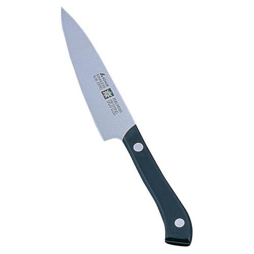 木屋 ニューエーデルワイス No.180 プチナイフ 11.5cm AEC0111 JANコード 4997565305830●サイズ(cm):11.5●全長(mm):205●重量(g):60●背厚(mm):1.8●材質：エーデルワイスステンレス鋼・樹脂■ニューエーデルワイスNo.180シリーズ■錆びの原因となるカーボンの量を半分に押さえ、耐蝕性が大幅に向上し 靭性が増し、しかも研ぎやすい。■ハンドル部は耐久性に優れたデュラコン(ポリアセタール樹脂)を採用。■長期間過酷な条件で使用しても劣化しません。■材質:刃 身/ステンレス刃物鋼 ハンドル/ポリアセタール樹脂■※包丁の表示サイズは、すべて刃渡り寸法となっております。【送料について】北海道、沖縄、離島は送料を頂きます。