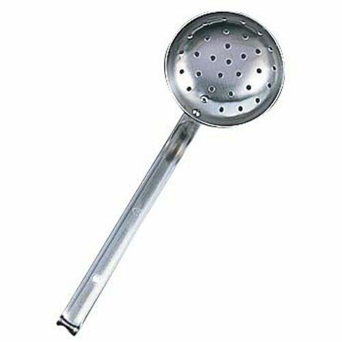 日本メタルワークス IKD18-8抗菌レードル柄お玉 穴明 9cm BOT20【送料無料】