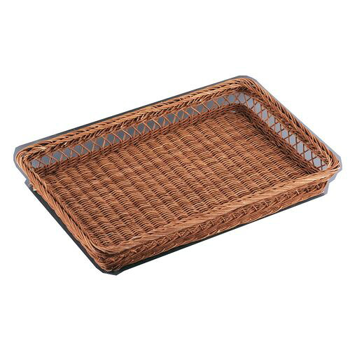 Other - 萬洋 籐 スカシ浅型パンカゴ 46号 茶 16-730B WKG21【送料無料】