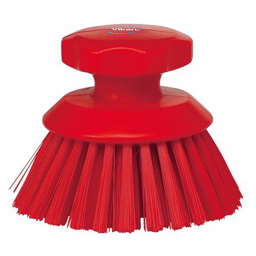 Vikan(ヴァイカン) ハンドブラシ丸 ハードタイプ 3885 レッド JBLD502【送料無料】