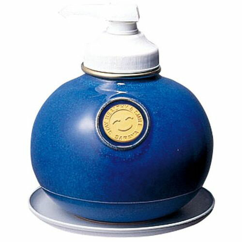 サラヤ ウォッシュボン専用 陶器製容器(受皿付) MF-1 マリンブルー XSY344H