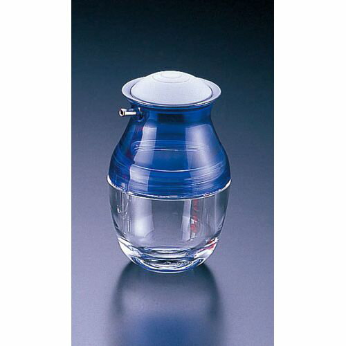 台和 押しかげん しょう油差し PU-3 クリアブルー POS7203