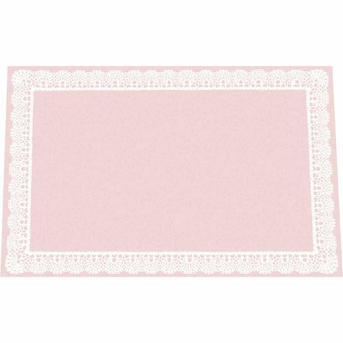アーテック 無蛍光和紙テーブルマットレースB ピンク TE-M11(100枚入)M QMTD901