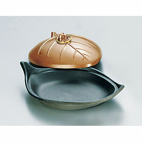 遠藤商事 SAアルミ陶板鍋 木の葉(テフロン加工) QTU02【送料無料】