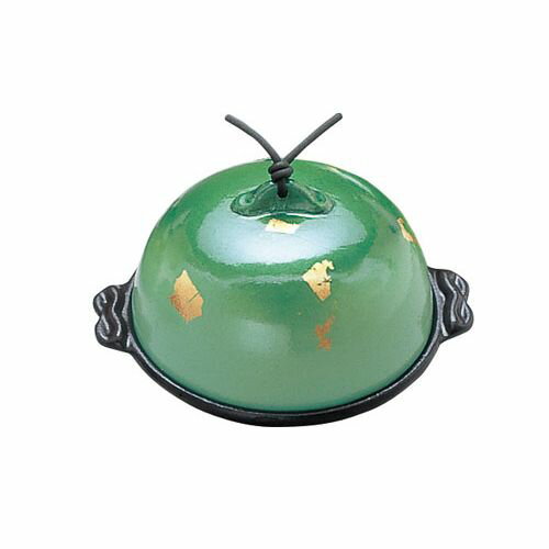 遠藤商事 アルミ高瀬陶板鍋 金彩・緑 大 16.5cm QTU351【送料無料】