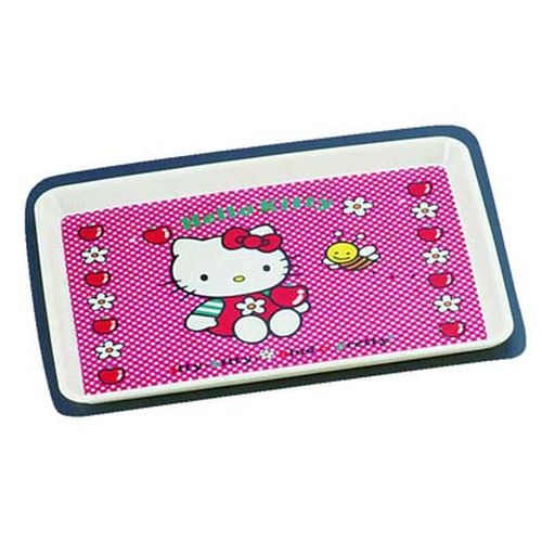 台和 メラミンお子様食器「ニューキティ」 FRPトレー(ギンガム) RTL54