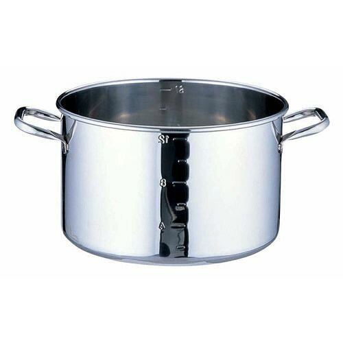 遠藤商事 SAパワー・デンジ半寸胴鍋 目盛付 蓋無 24cm AHV8924【送料無料】(3)