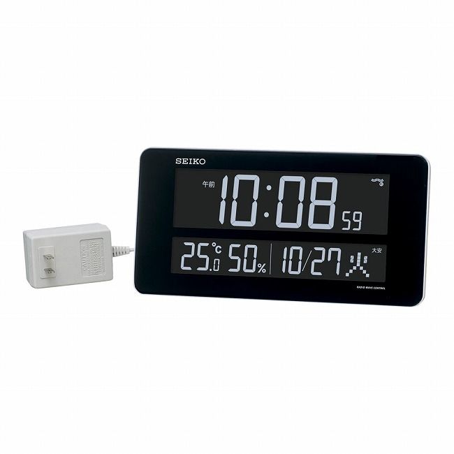 Brown - セイコークロック 交流式電波時計 DL208W [ZTK6201]【送料無料】