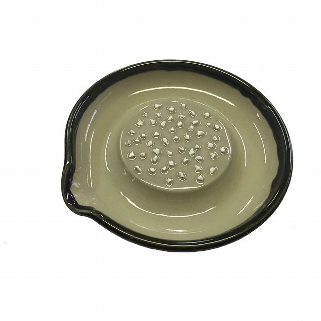 元重製陶所 大粒セラミックおろし皿(シリコン付) 15cm [BOLA502]【送料無料】