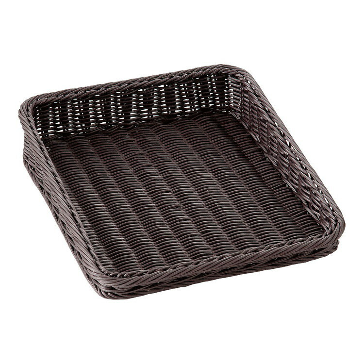 樹脂製ディスプレイバスケット 傾斜型30型 45号 ダークブラウン萬洋4992135338669(代引不可)【送料無料】