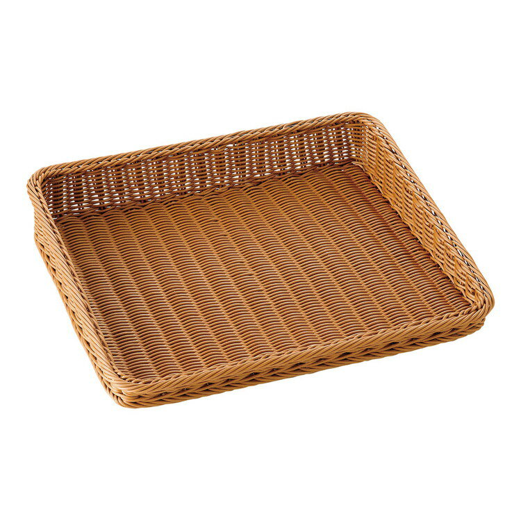 樹脂製ディスプレイバスケット 傾斜型45型 40号 ブラウン萬洋4992135338713(代引不可)【送料無料】