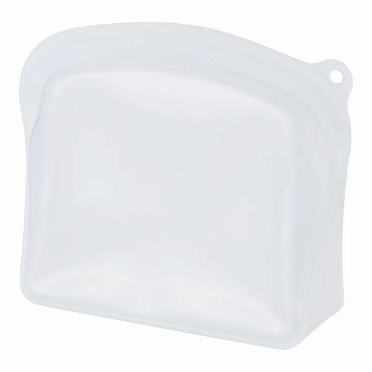 Condiments Container - シリコンフードストレージバッグFP019 1200mlクリア(代引不可)