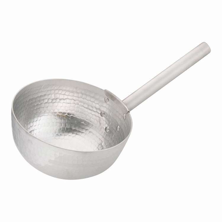 Soup Ladle （Holed） - アルミ製打出しひしゃく φ21cm×柄長21cm(代引不可)【送料無料】