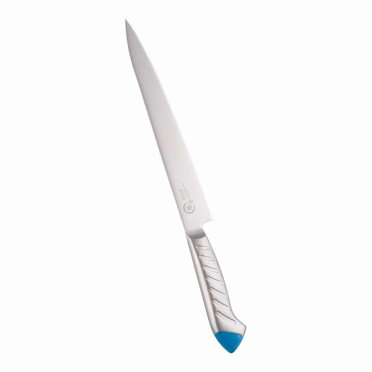 龍治 ステンカラー 筋引 24cm ブルー(代引不可)【送料無料】
