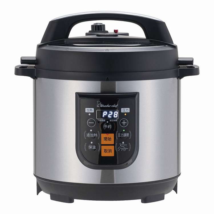 ●ちょっと多めの家庭用から、業務用でも使える大容量サイズ●火力を自動で調節するので、調理開始後は終了まで人手がかからず厨房の効率化が図れます●前回の圧力調理時間を自動でメモリーする機能を搭載しており、繰り返し同じ調理をする際に便利です●調理...