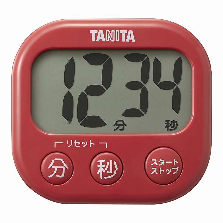 タニタ でか見えタイマー TD429 RD チェリーレッド(代引不可)