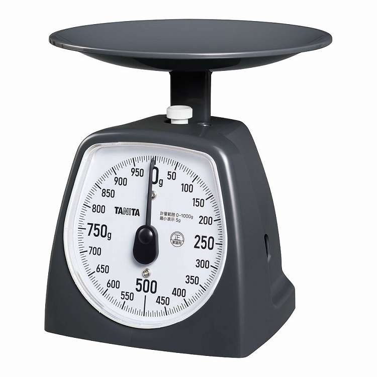 タニタ アナログクッキングスケール 1kg KA-441 ダークグレー(代引不可)