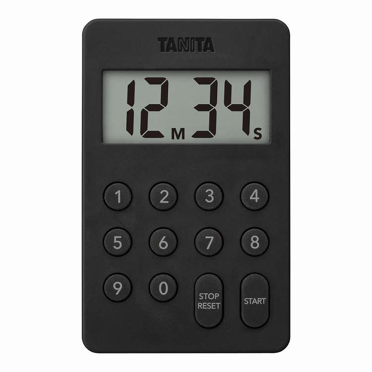 タニタ デジタルタイマー100分計 TD-415BK ブラック(代引不可)